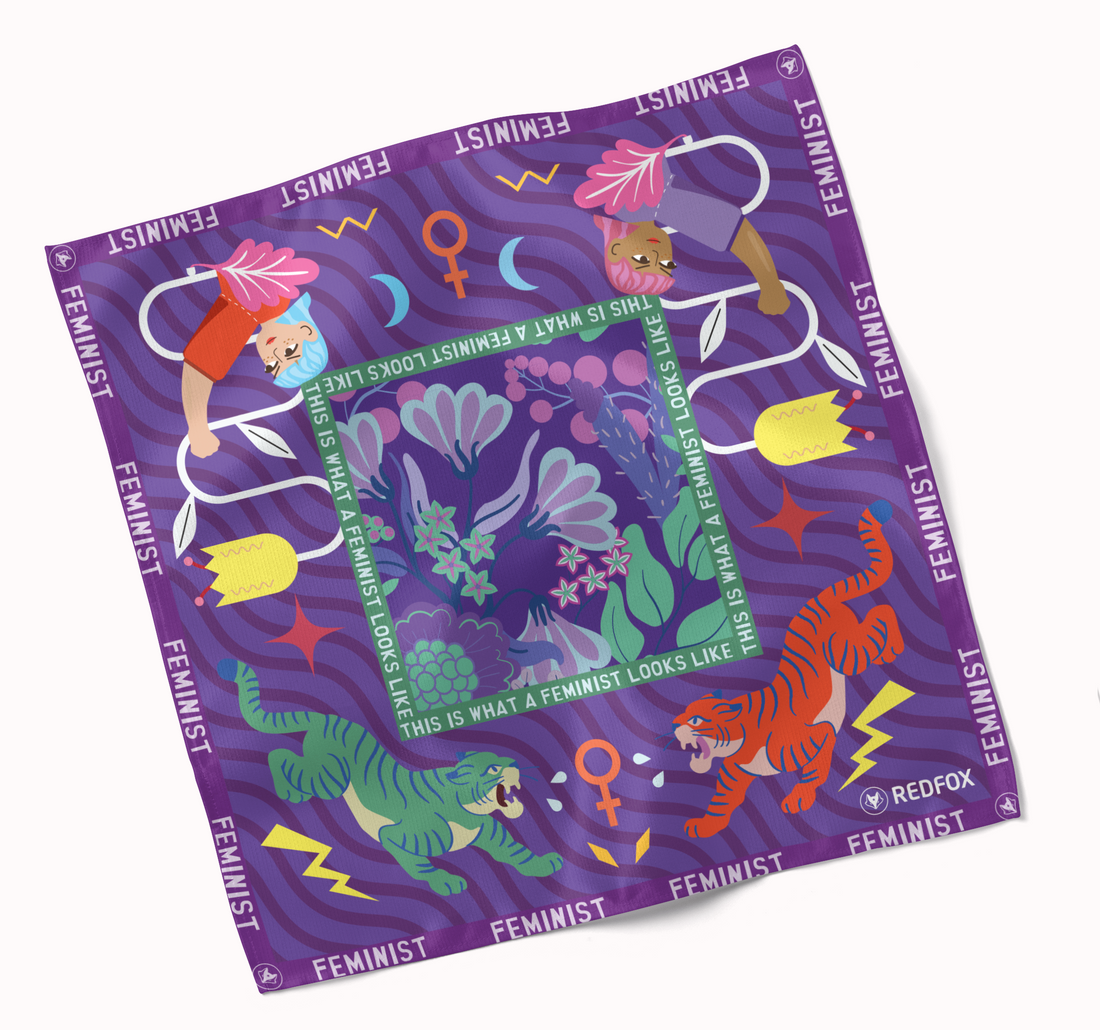 Bandana paars 🟣 - This is what a feminist looks like 🐯✊🏽