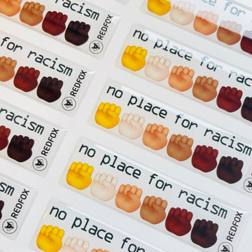 No place for racism ✊ - Free 3D sticker