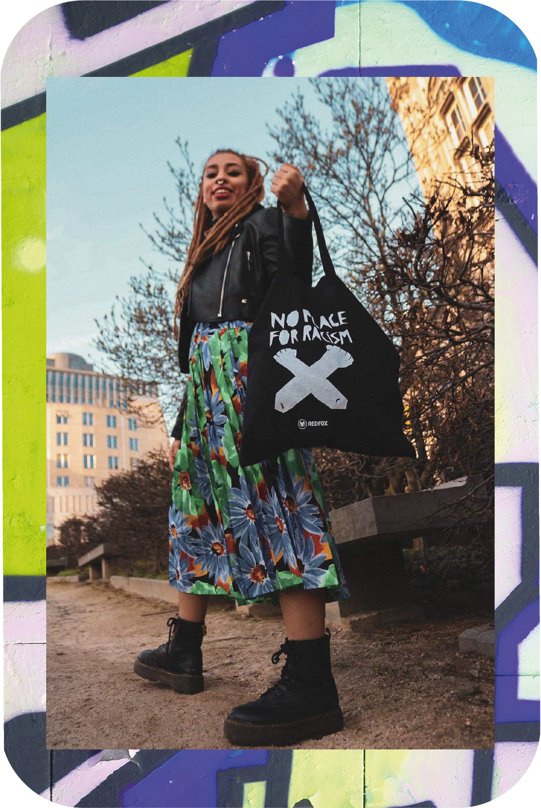 No place for racism tote bag 🔥