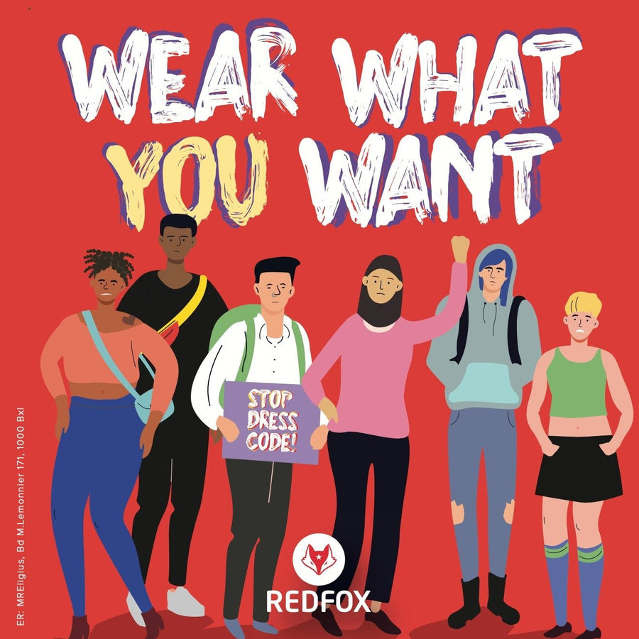 Wear what you want - free sticker