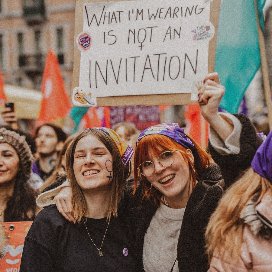 Bandana paars 🟣 - This is what a feminist looks like 🐯✊🏽