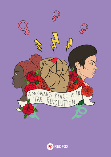 A woman's place is in the revolution - free poster