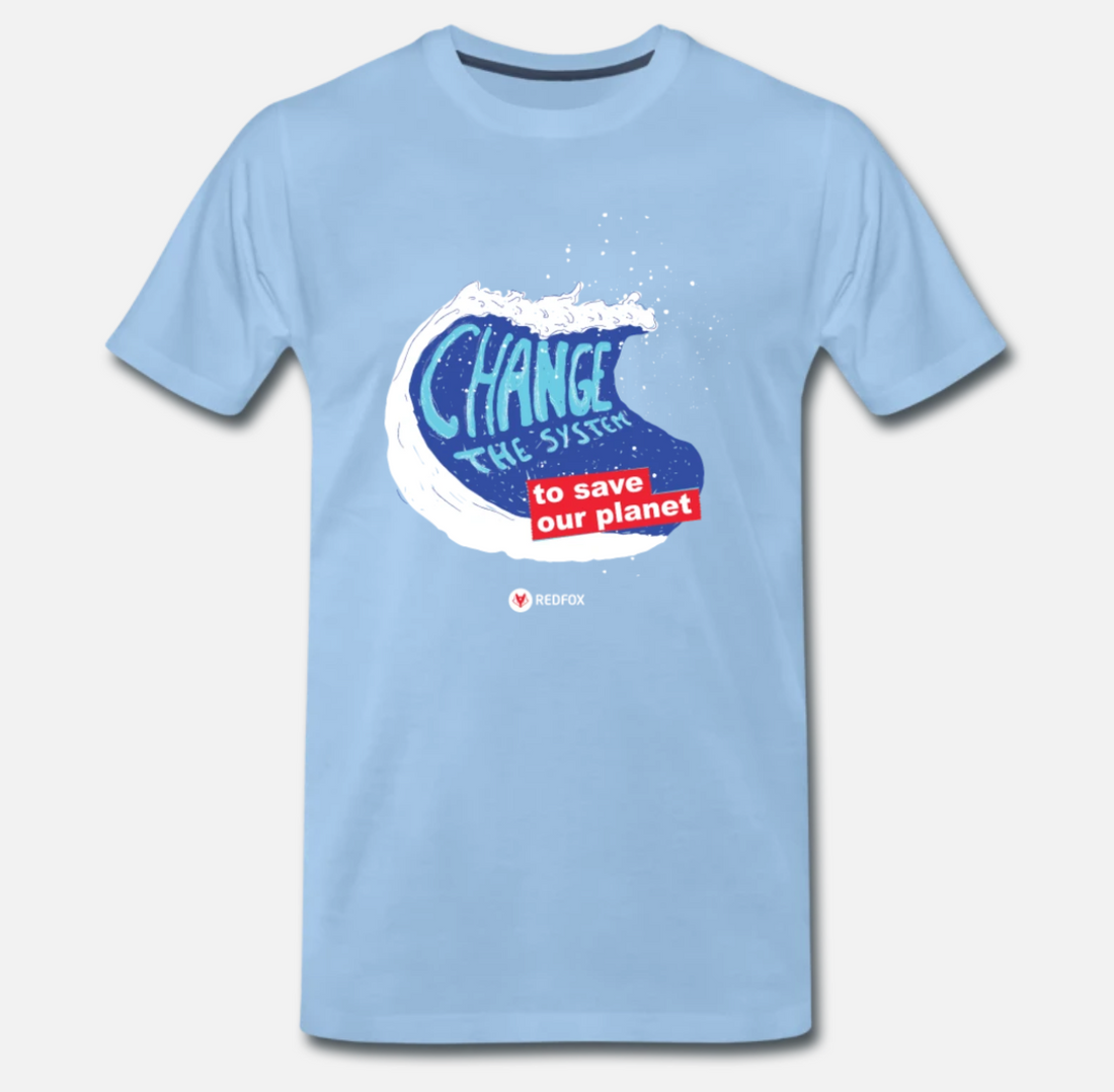 SAVE THE PLANET - t-shirt blauw